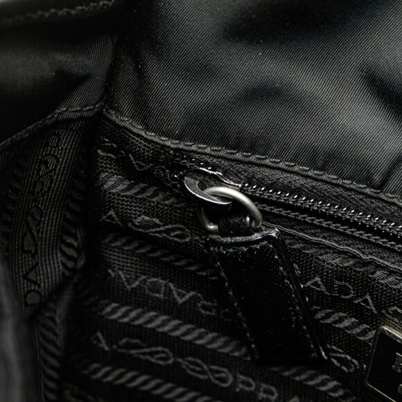 PRADA Black Leather Messenger Shoulder Bag - Picture 7 of 12